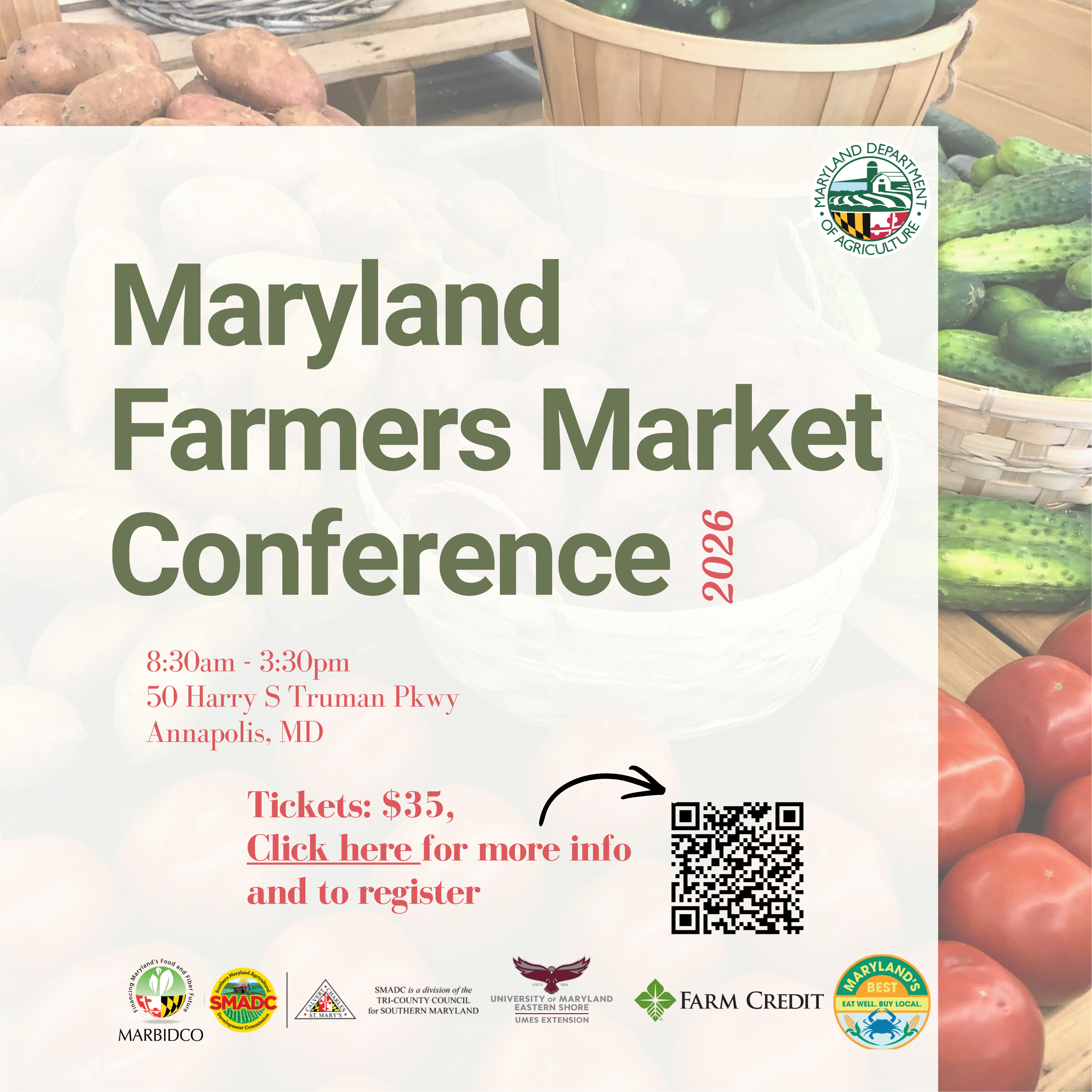 Register for the 2026 Maryland Farmers Market Conference!.
